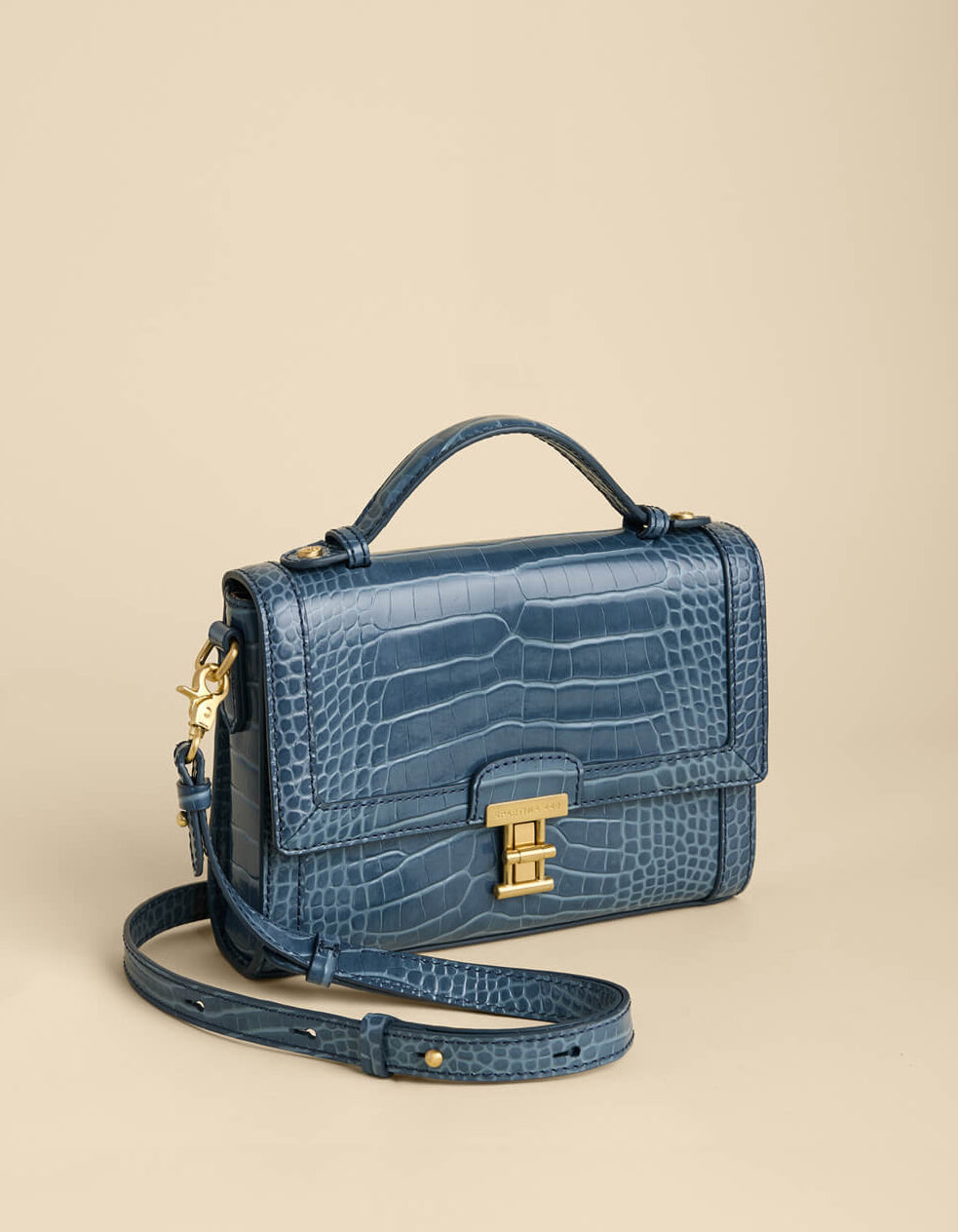 Siren Josie Crossbody Indigo Croc - $268.00