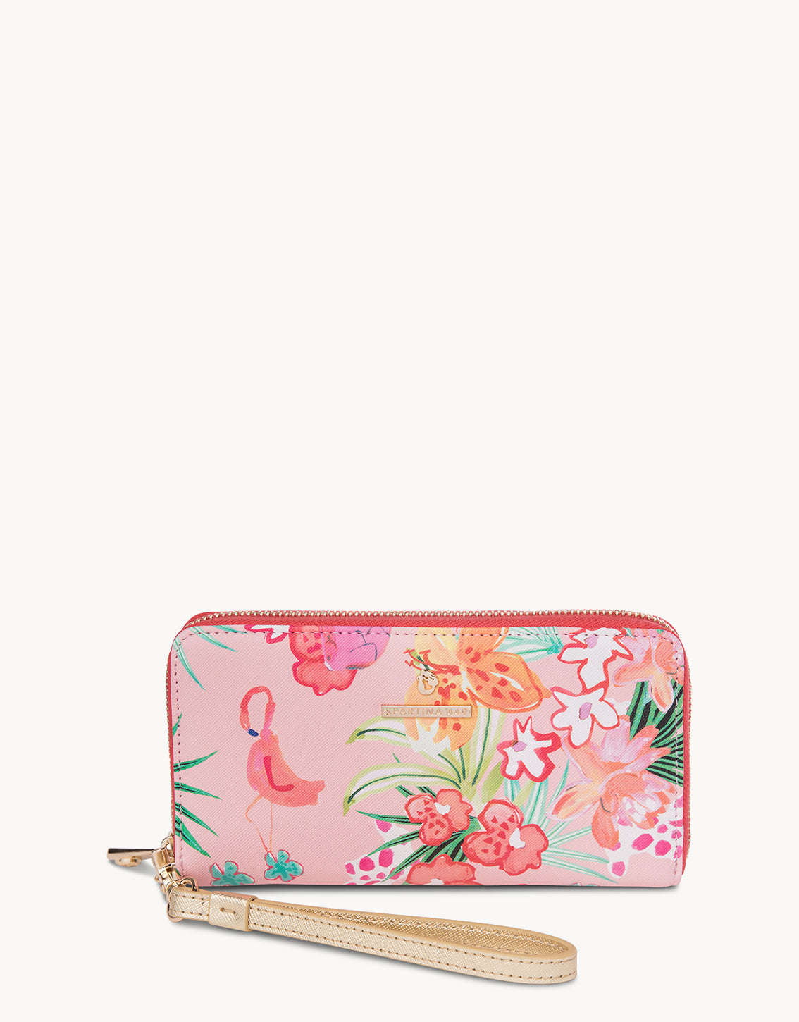 Retreat Wrist Wallet Flamingo Floral