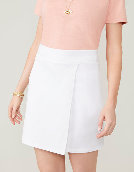 stina ♡ Dahlia white wrap skirt / short stina / Dahlia white wrap skirt / short