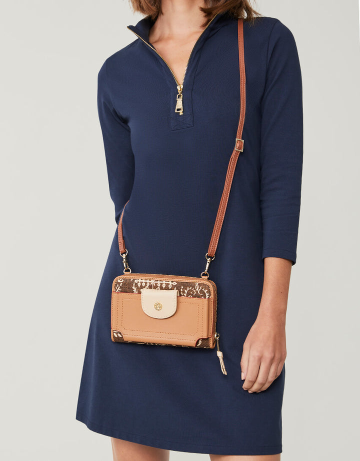 Nora HalfZip Dress Slate Blue