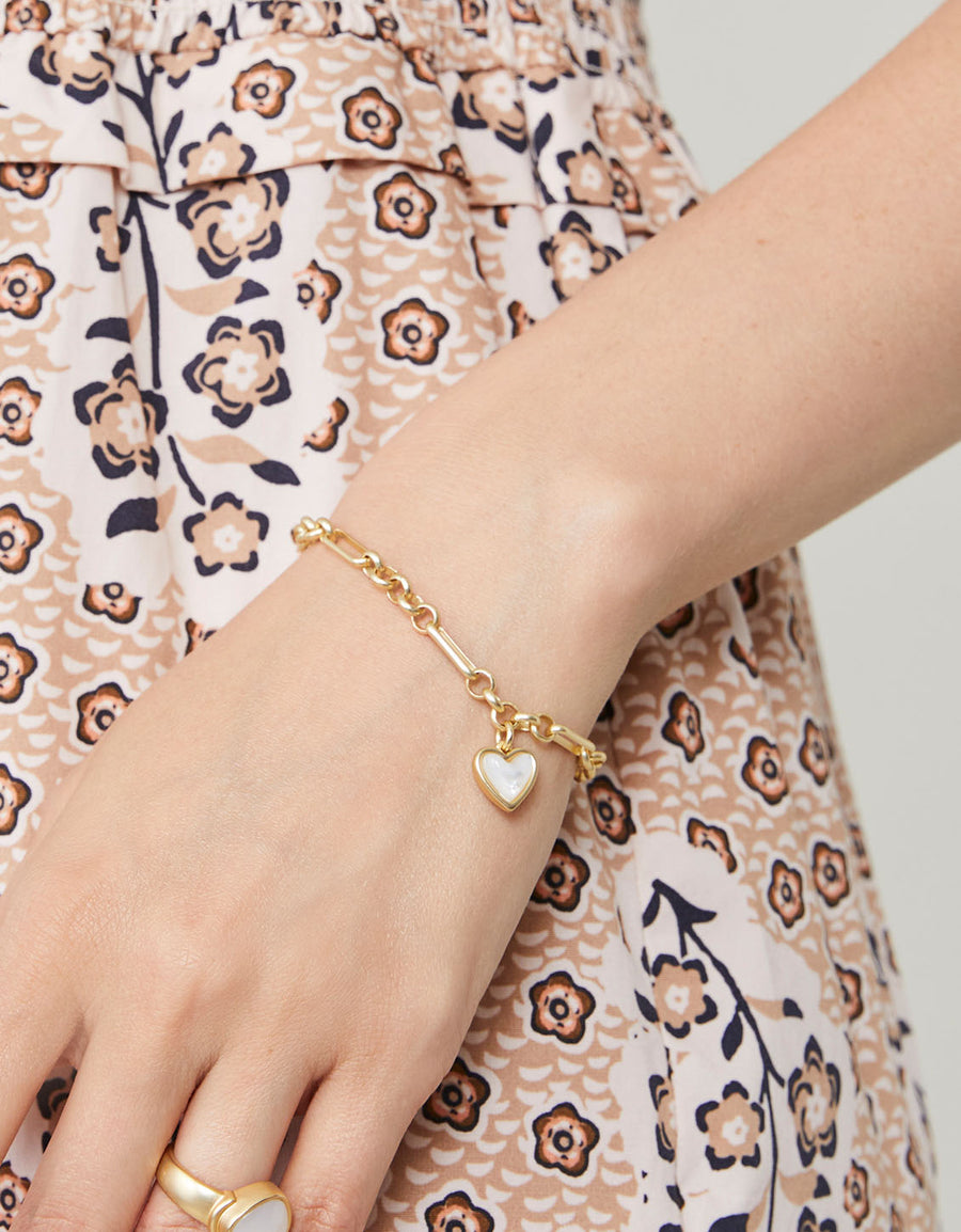 Full Heart Bracelet Mother-of-Pearl