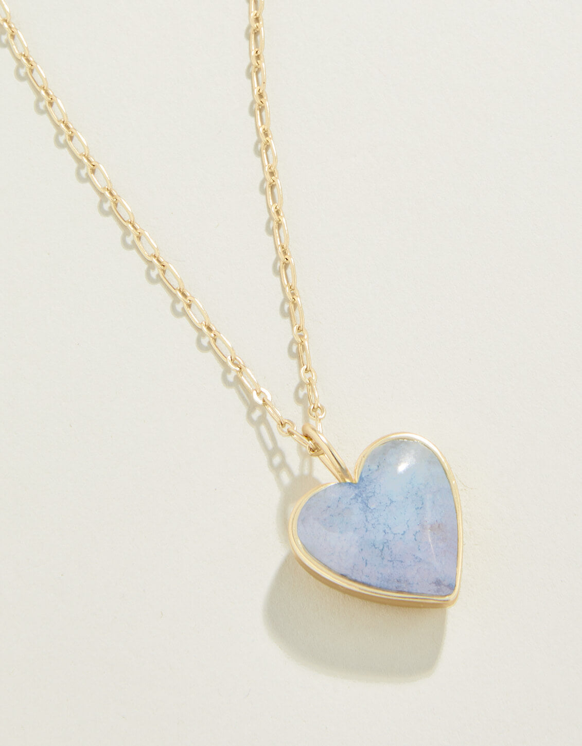Light blue heart necklace Clearance