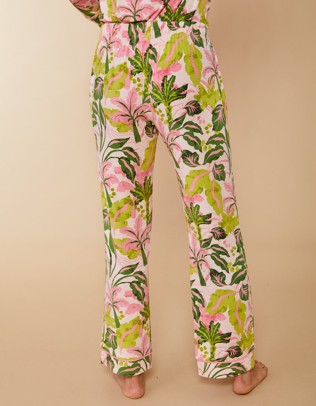Paradise Palm Pants Set (Blue)