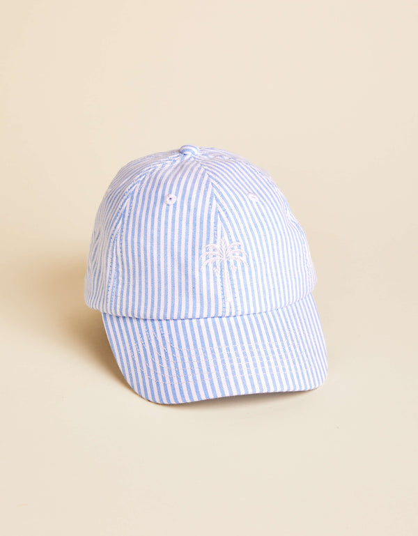 Baseball Hat Palm Tree Blue Stripe baseball-hat-palm-tree-blue-stripe