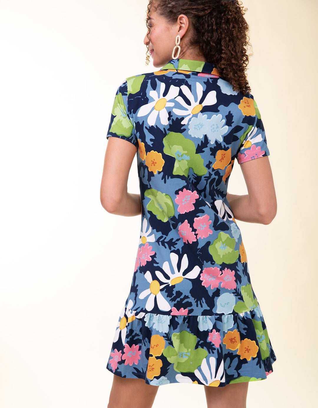 Strathy Hall Joelle Polo Dress Strathy Hall Abstract Floral