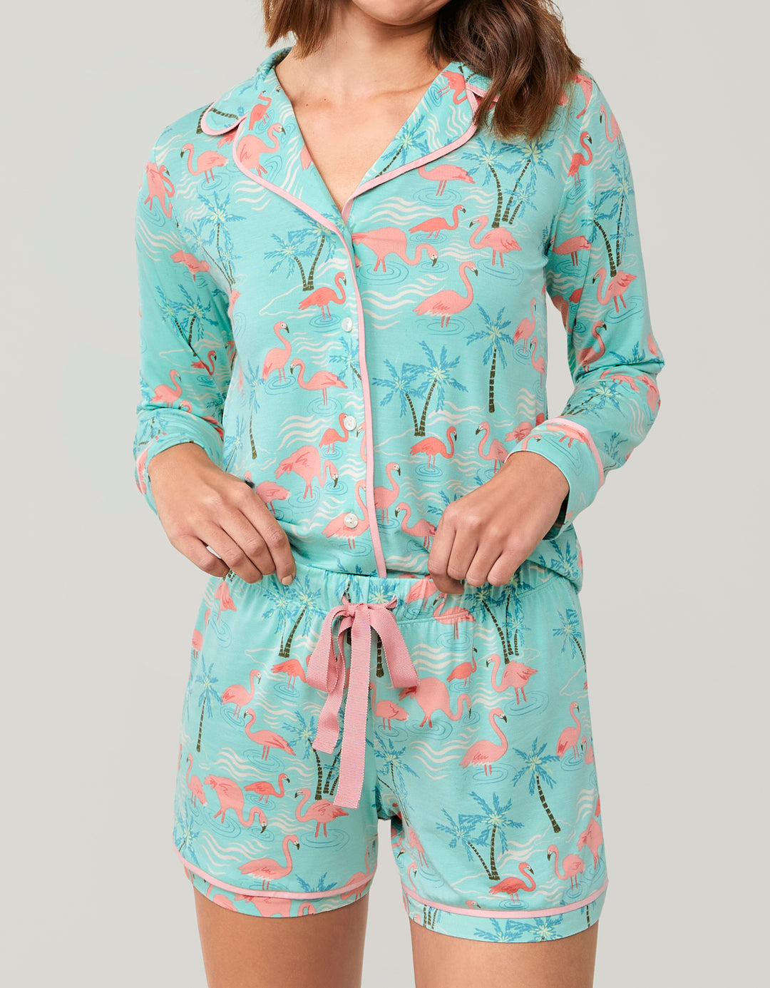 Pajama Short Flamingos