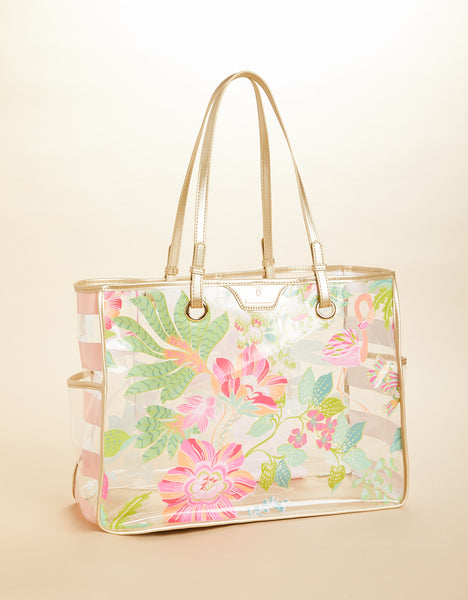Beach Tote Flamingo Pineapple