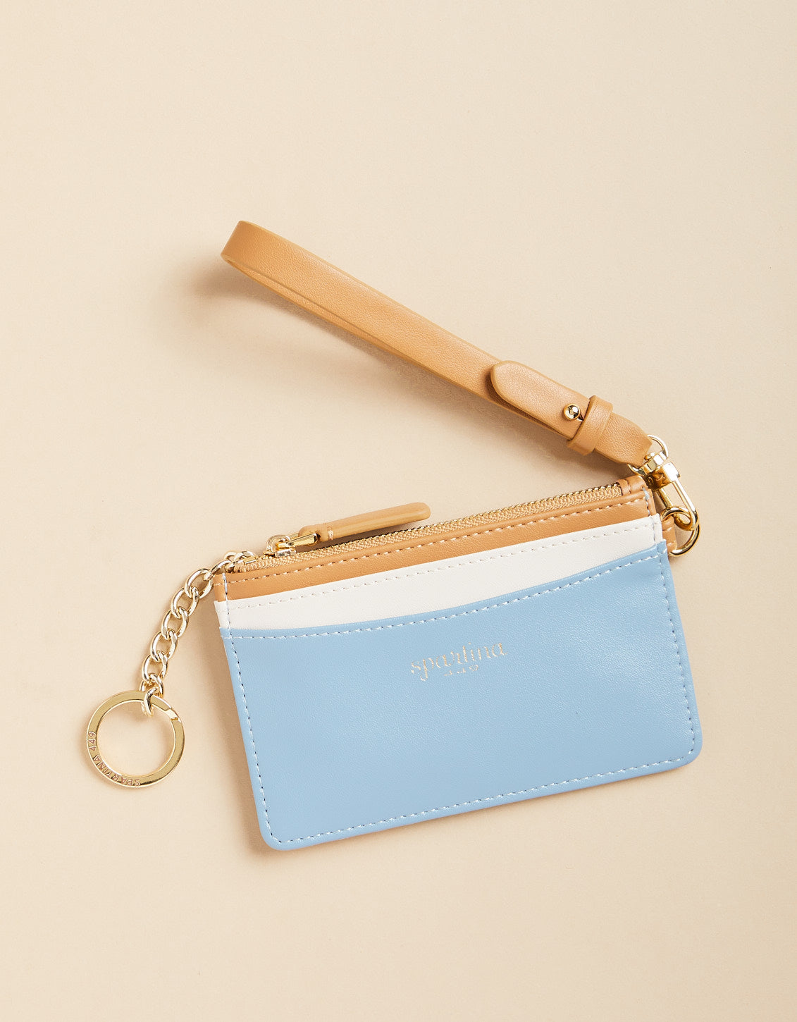 Slimcard Coinpurse Colorblock Blue/Cream - $38.00