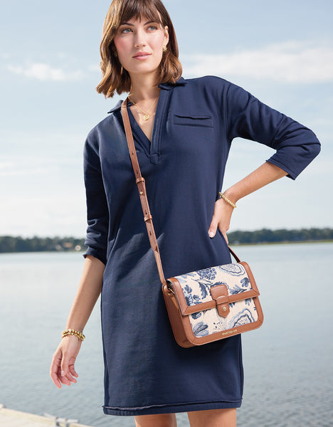 Kayden Sweatshirt Dress Slate Blue XS