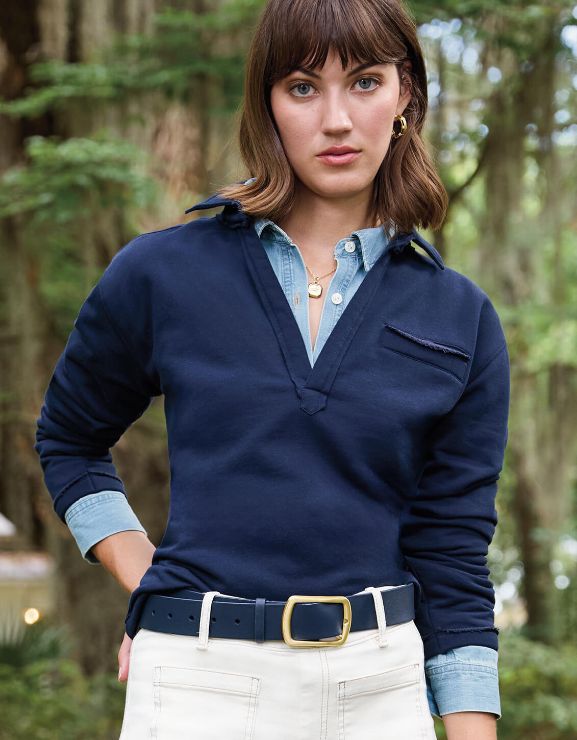 Kayden Sweatshirt Slate Blue - $40.00