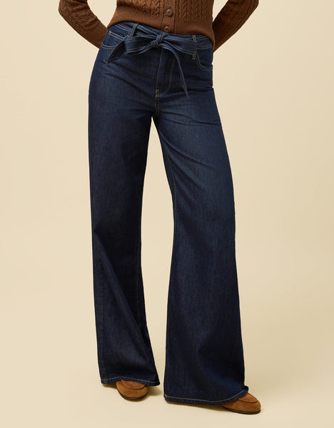 Faye Denim Trouser Midnight Marina Rinse Wash - $158.00