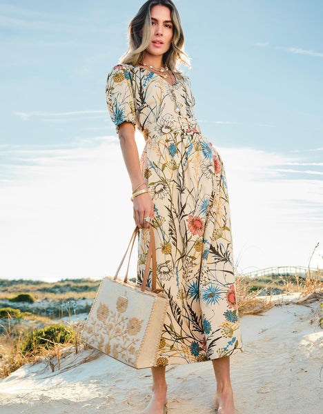 Ariella Midi Dress St. Augustine Thistle S