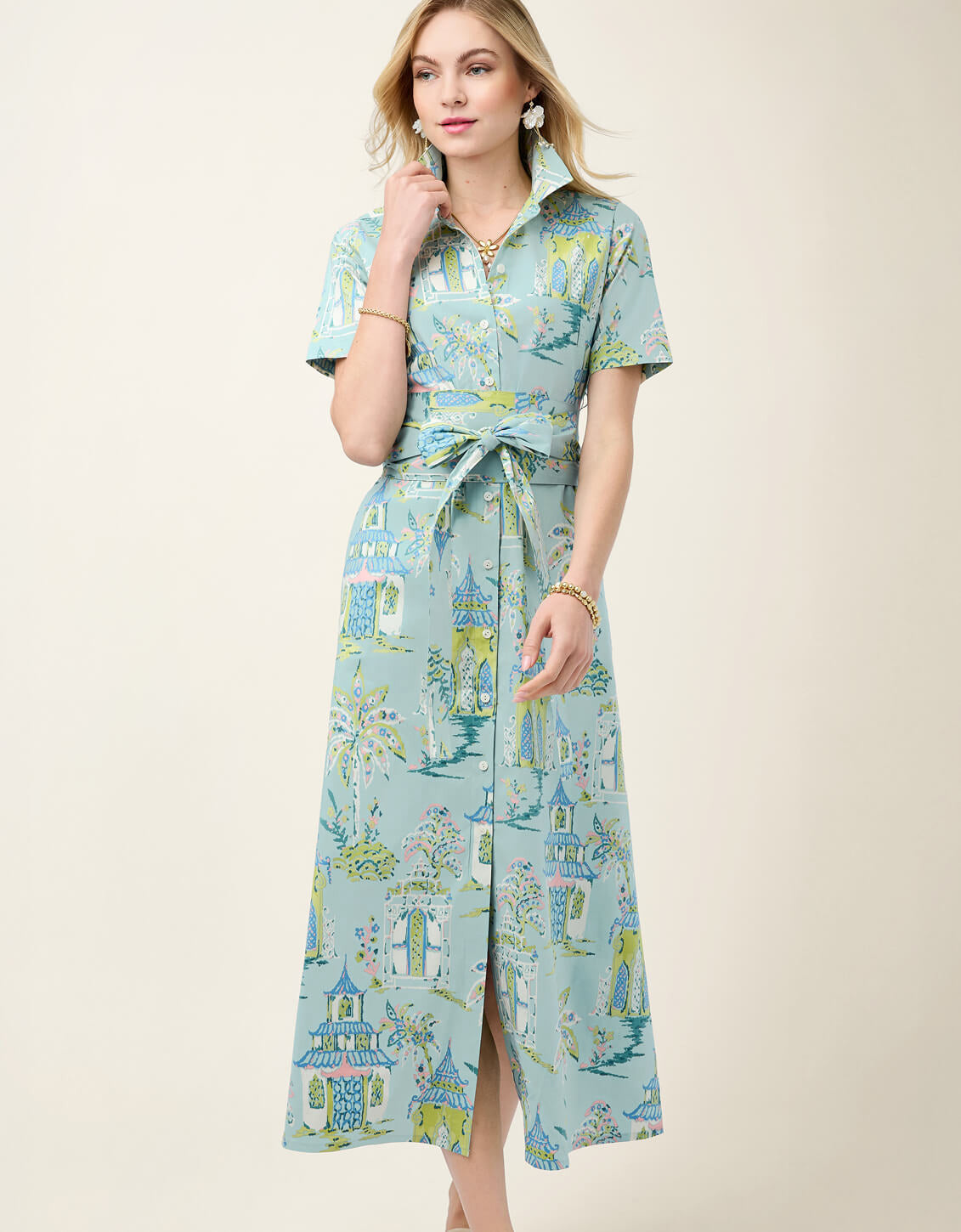 Kristen Midi Dress Flagler - $198.40