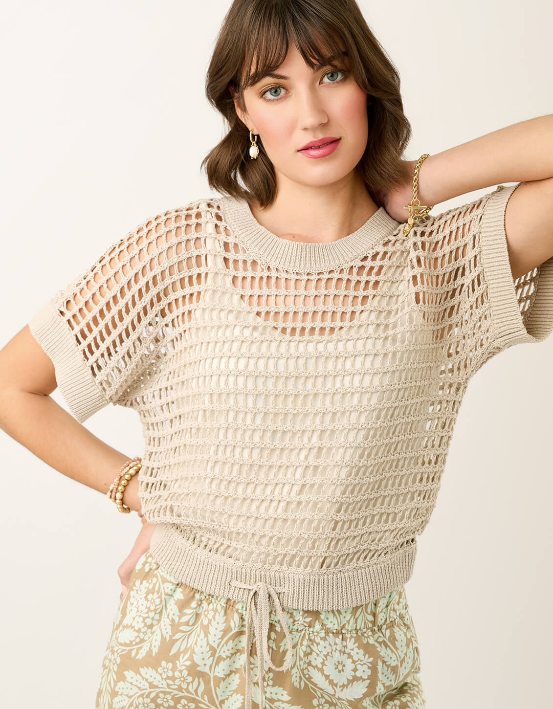 Elsa Dolman Sweater Flax - $188.00