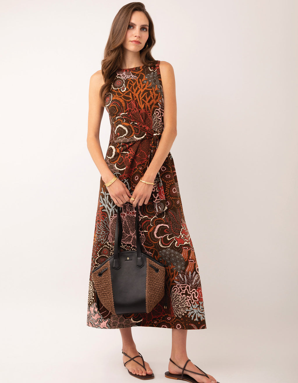 Leilani Midi Dress Heritage Coral