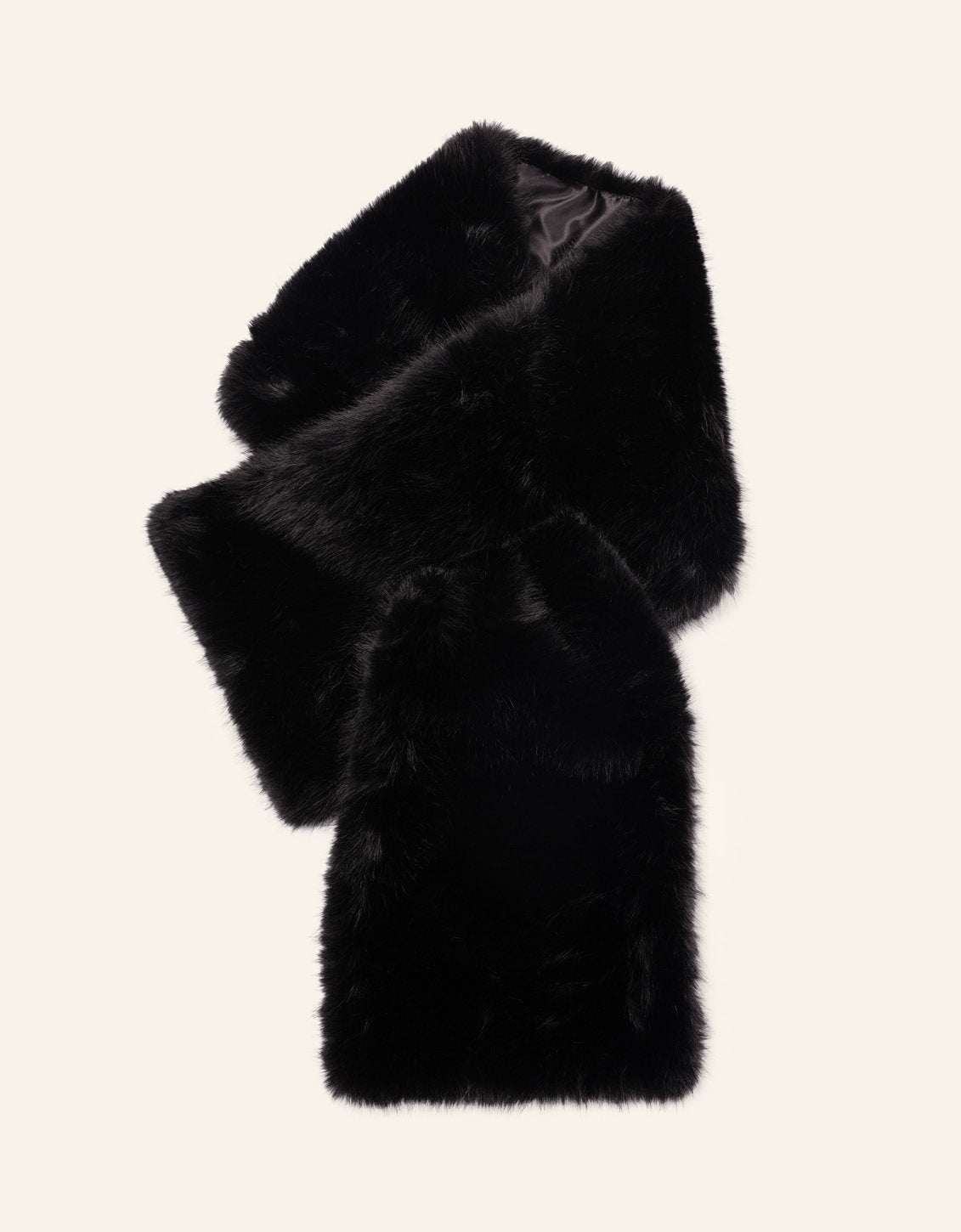Faux Fur Shawl Black - $138.00