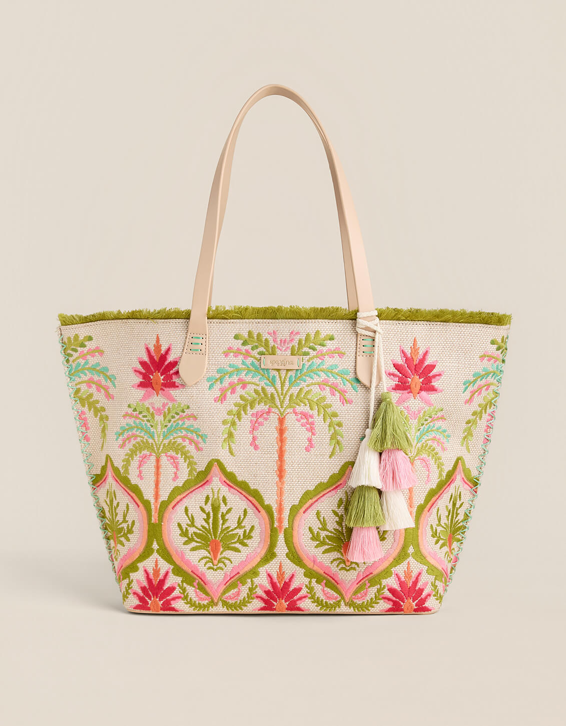 Fiesta Tote Castillo Floral Palms - $85.00