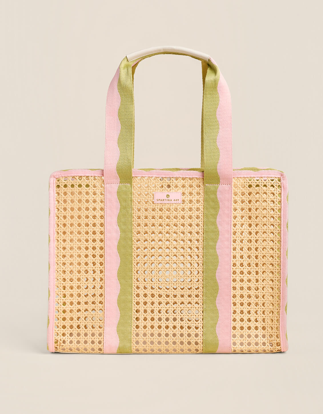 Splash Cane Large Trim Tote Castillo Tropical - $72.45