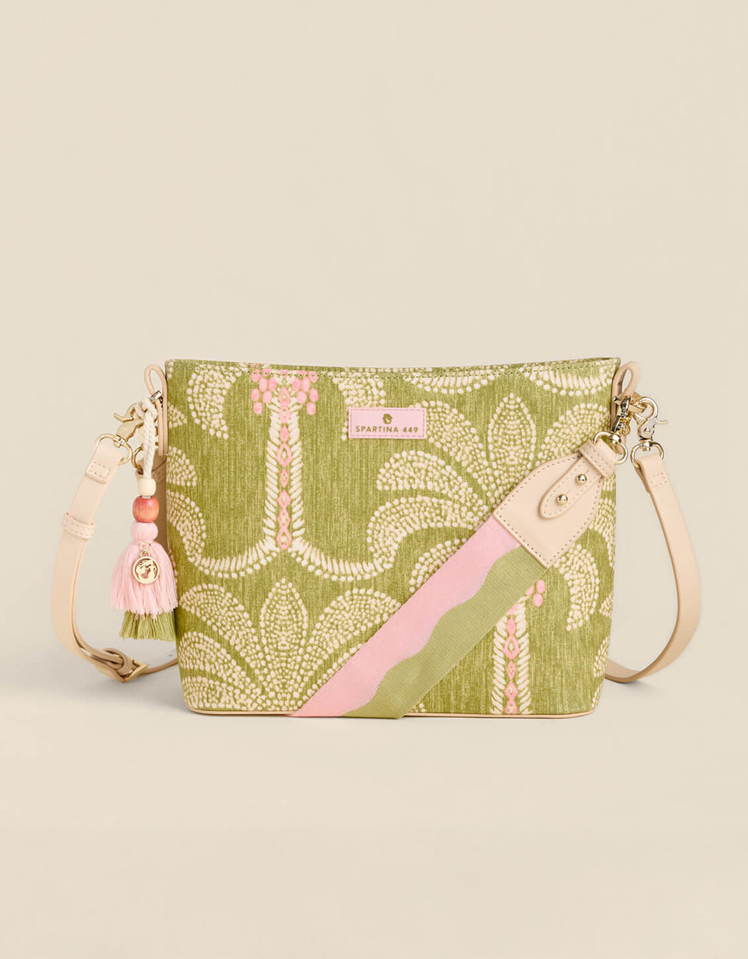 Febee Shoulder Crossbody Castillo Green Palms