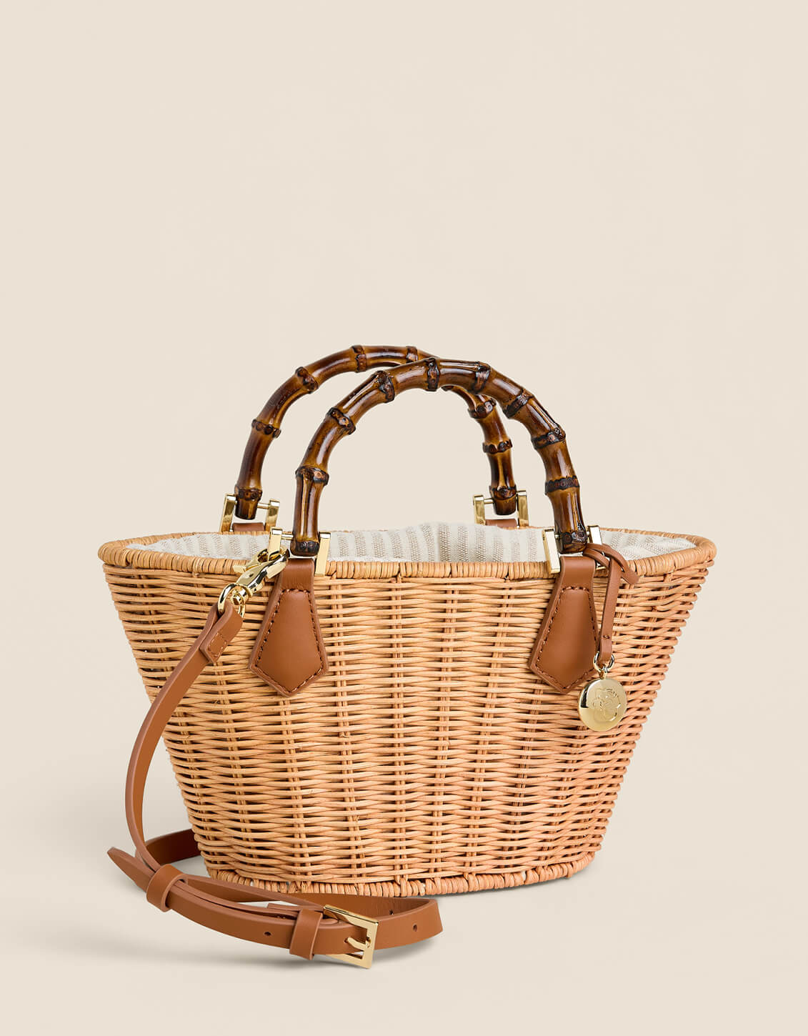 Maeve Wicker Bucket Natural - $238.00