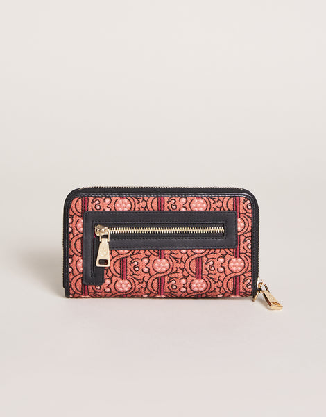 Spartina 449 Brown & Pink Tree Of Life Leather Wallet