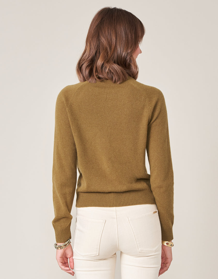 Shelby Cashmere Pullover Military Olive