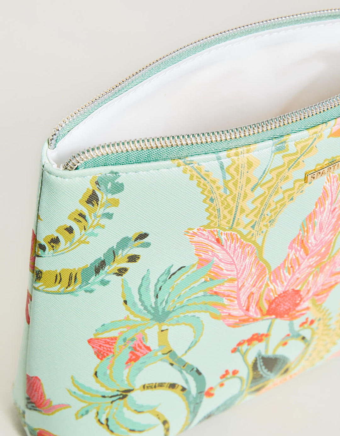 Aprés Sea Bag Queenie Tropical Floral Sea Foam