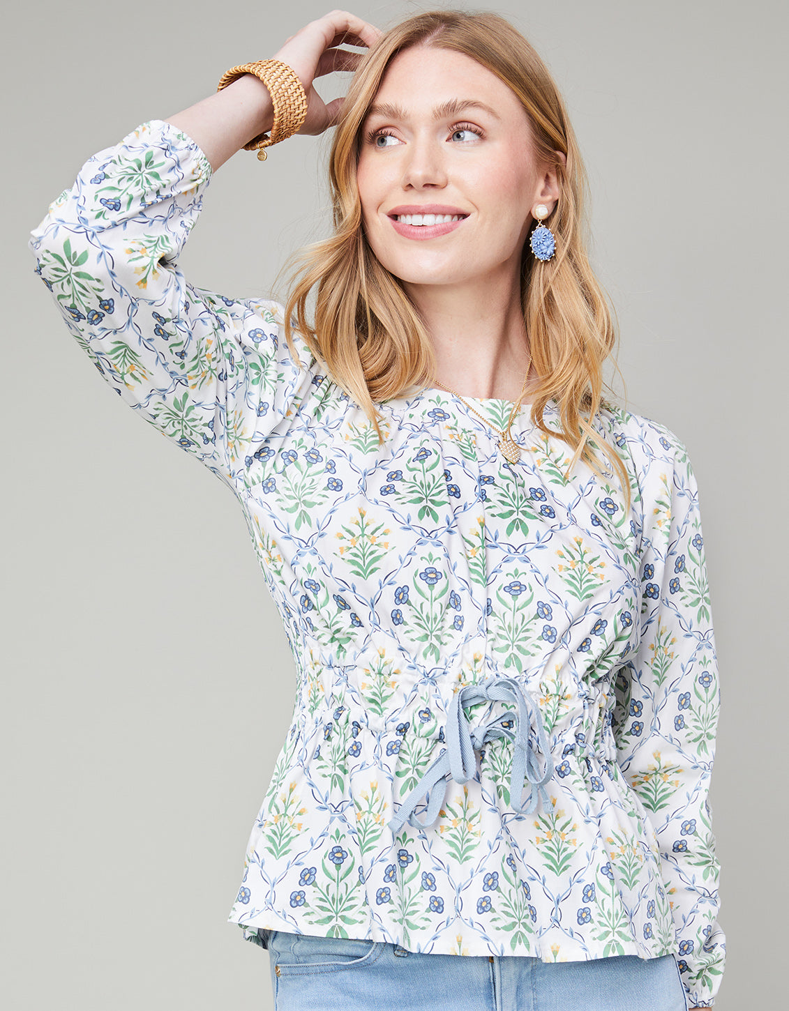 Colette Stretch Blouse Peeples Song Sweet Floral