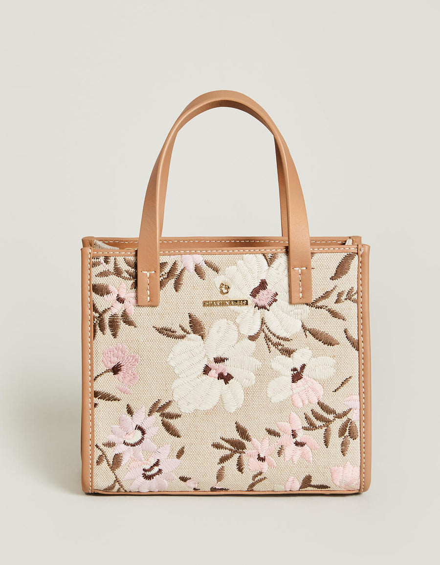 Dune Satchel Crossbody Parade Embroidered Floral