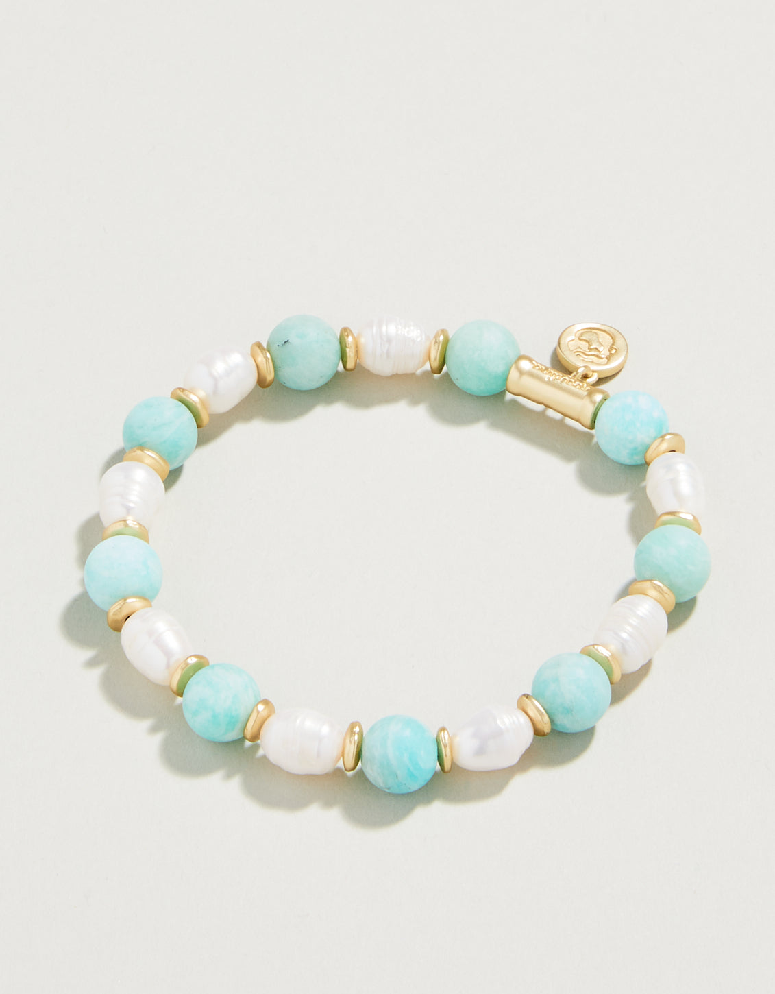 Stretch Bracelet 8mm Amazonite/Pearl - $38.00