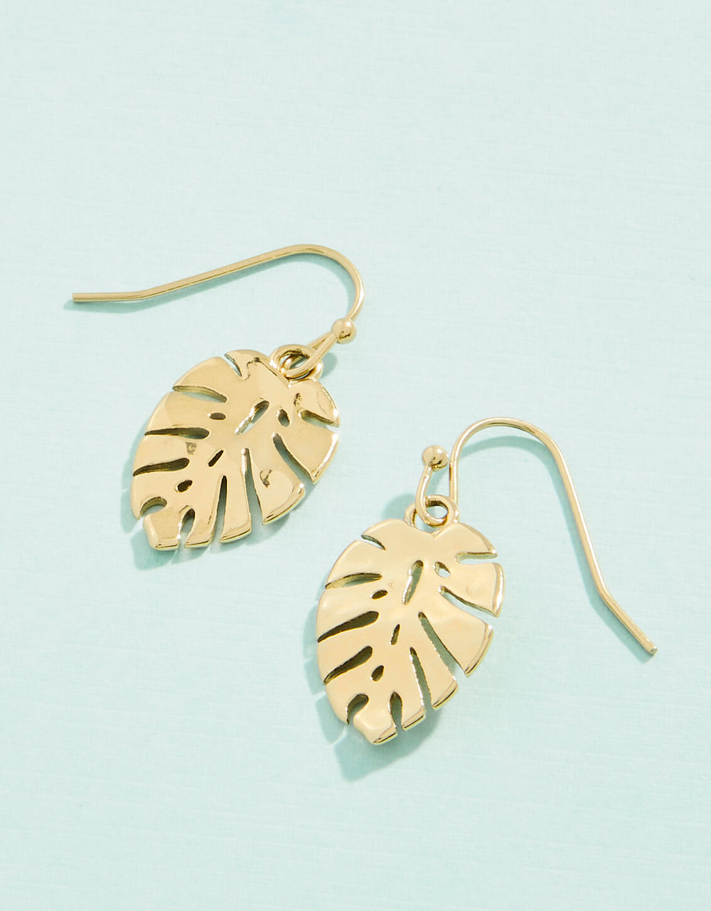 monstera leaf earrings Spartina Monstera Earrings