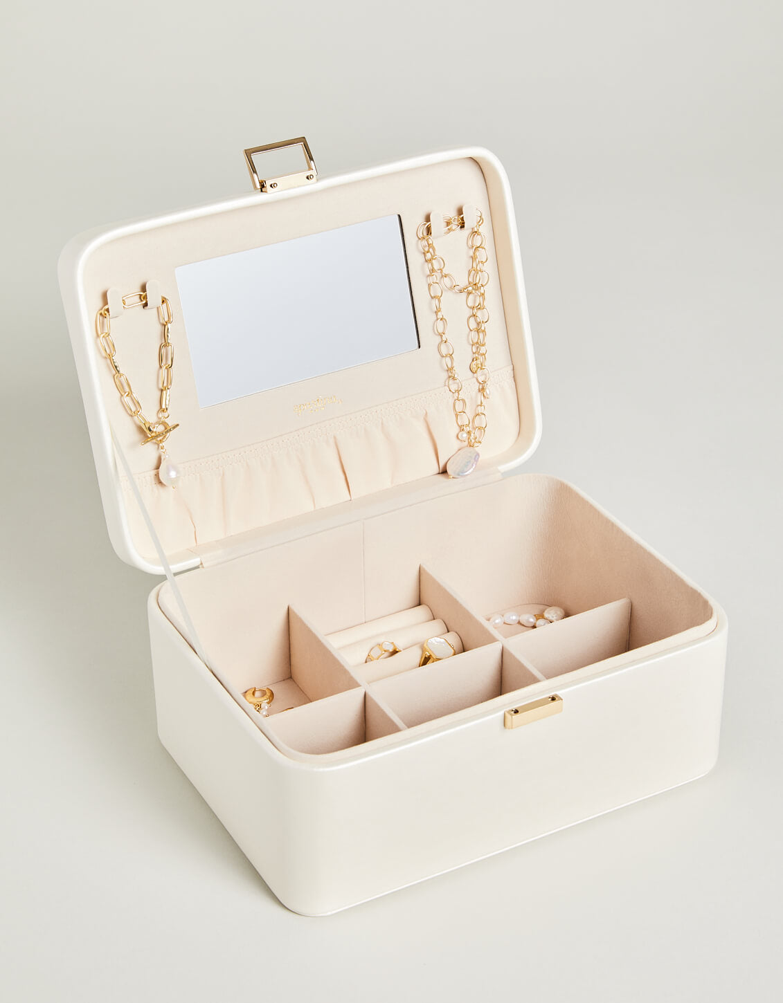 Medium Desktop Jewelry Case Pearl