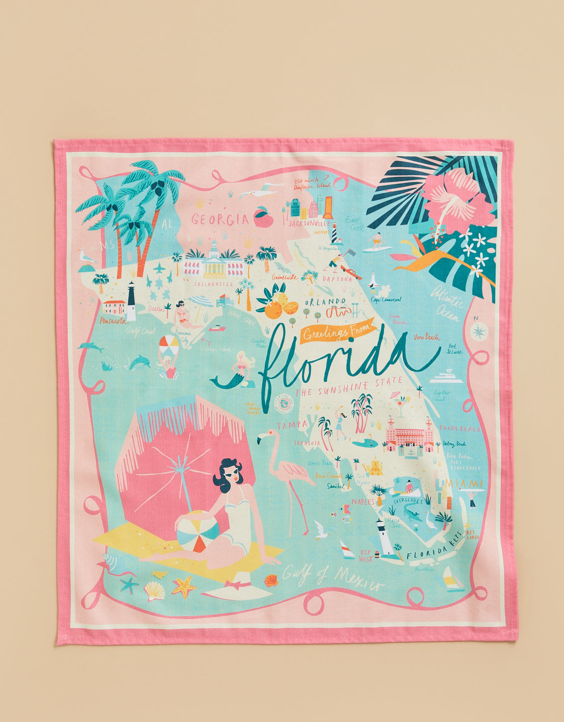 Florida Dish Towel   476598 