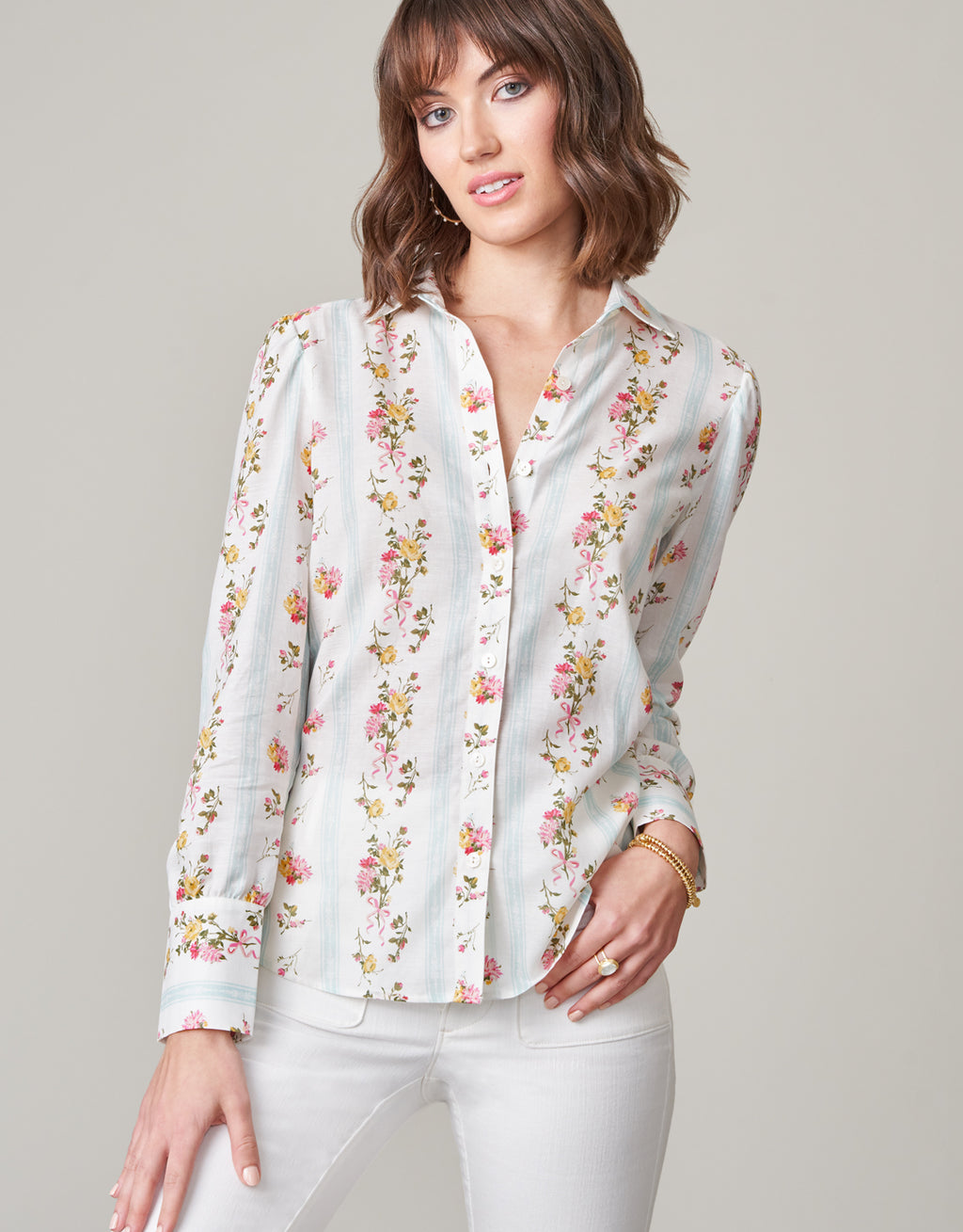 Brigette Eyelet Top Pearl White - $75.20