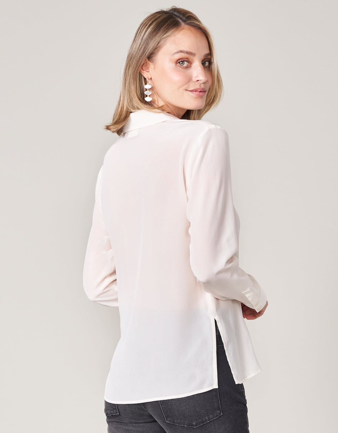 Arden Silk Blouse Powder Pink