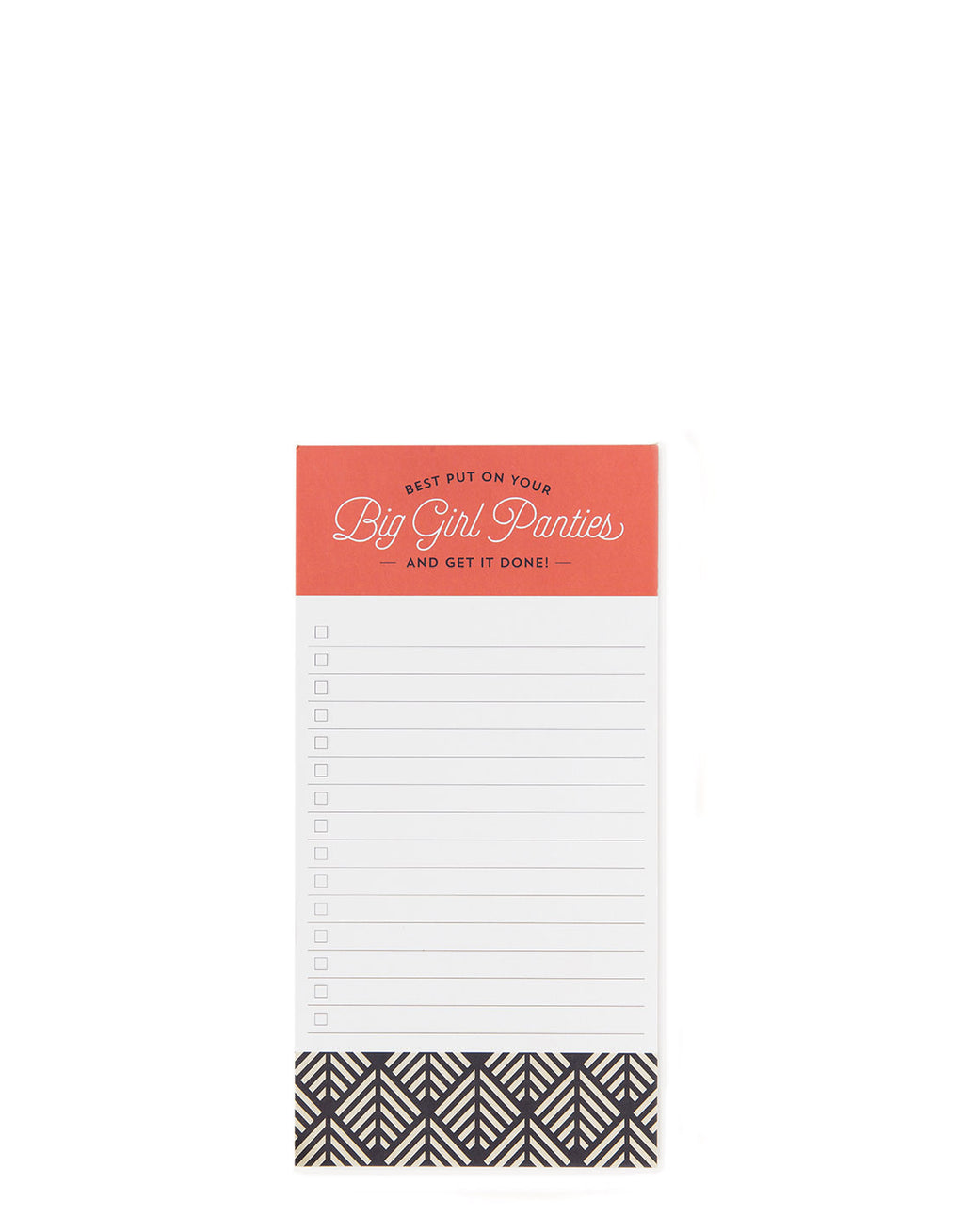 List Pad, Big Girl Panties