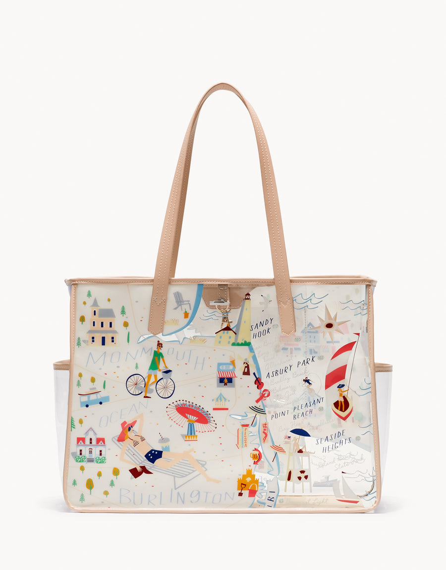 Clear Beach Tote Down the Shore