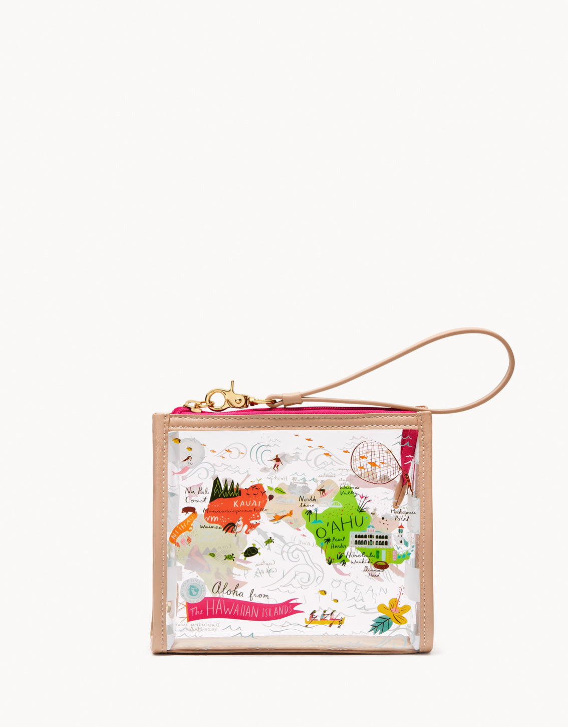 Clear Beach Wristlet Hawaiian Islands 54.00