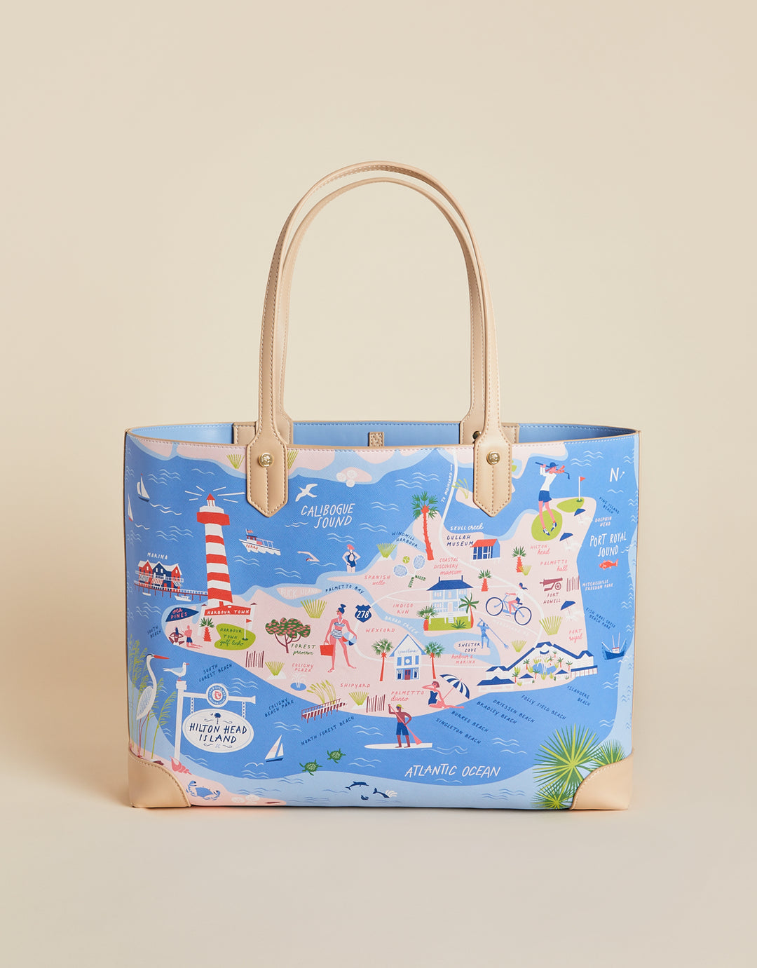 Beach Hat Tote, Beachside Haven