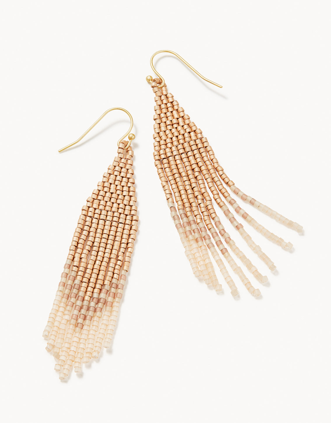 Bitty Bead Earrings Gold/Blush