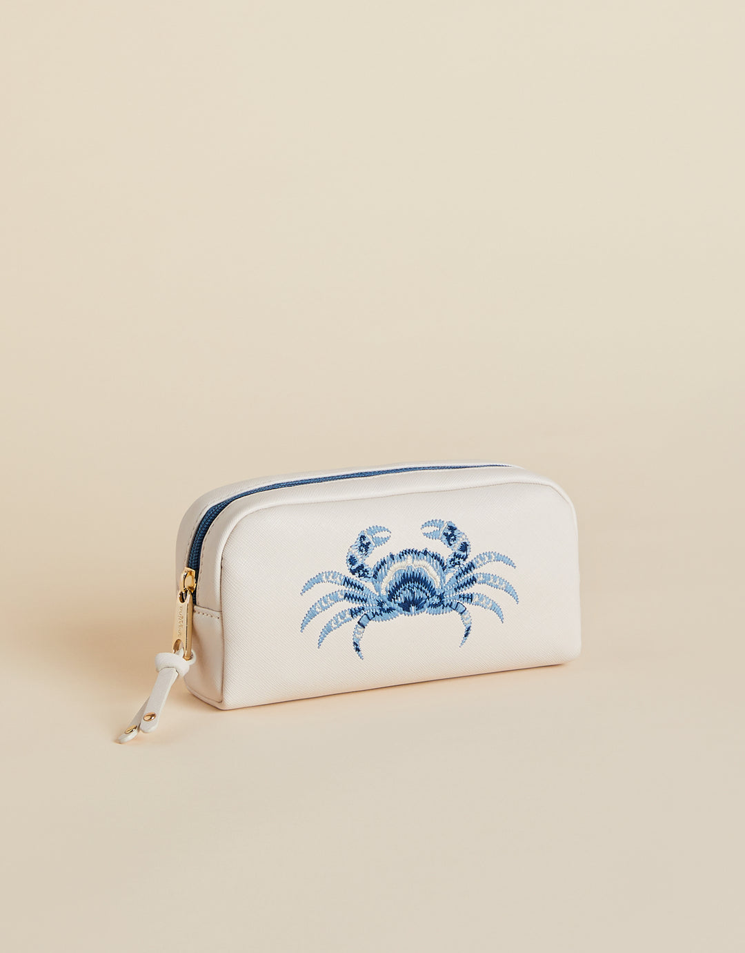 Vinyl Cosmetic Bag Natural Crab