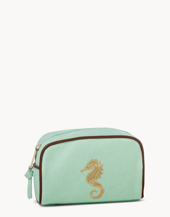 Seafoam Travel Pouch Seahorse